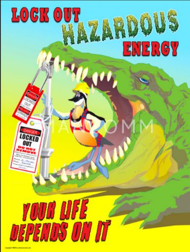 Picture of Lockout Hazardous Energy Safety Poster