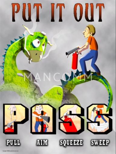 Picture of PASS/Put It Out Safety Poster