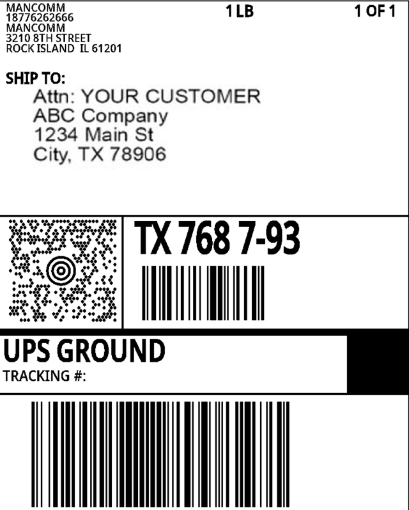 Picture of Drop Ship Customer List - UPS - Ground (Est 2-3 days)