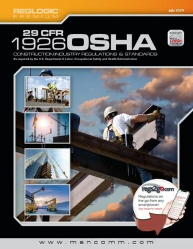 Picture of 29CFR 1926 OSHA Construction Industry Regulations & Standards (07-20)