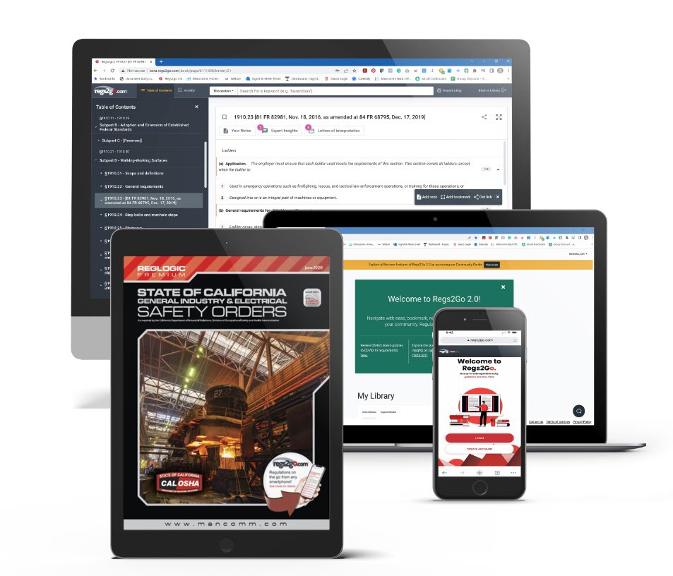 Regs2Go 1.0 Cal/OSHA General Industry & Electrical Safety Orders