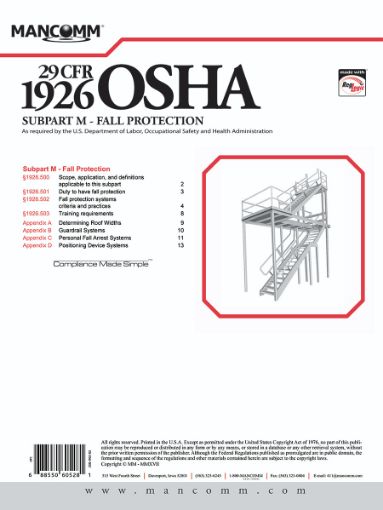 Picture of Subpart M - Fall Protection (pkg. of 10)