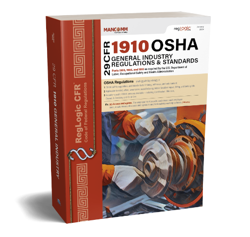 Picture of 29 CFR 1910 OSHA General Industry Regulations & Standards - January 2024