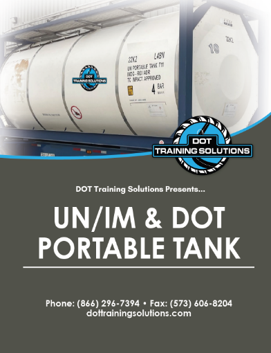 Picture of DOT Portable Tank Student Workbook - Freeman