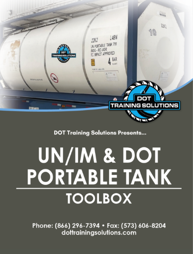 Picture of DOT Training Solution Portable Tank Toolbox